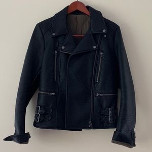 Free People Vegan Leather Biker Jacket